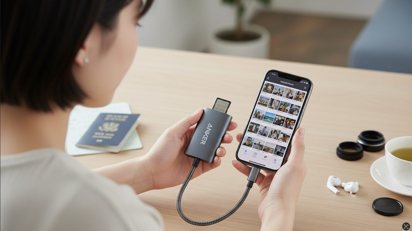 Pc不要！Sdカードの写真をIphoneへ瞬時に移す超速転送術