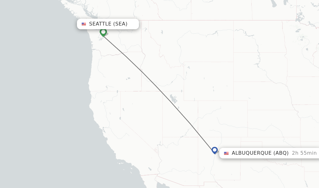 Seattle to Albuquerque Flight Time