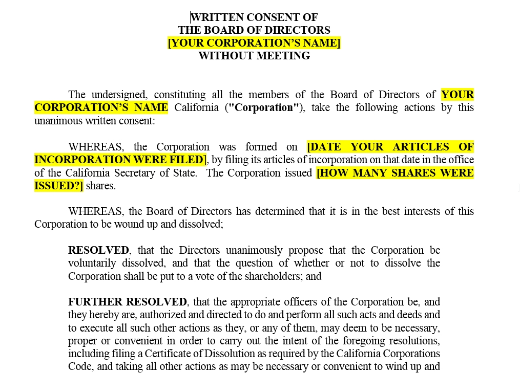 How to Dissolve a Nonprofit in California
