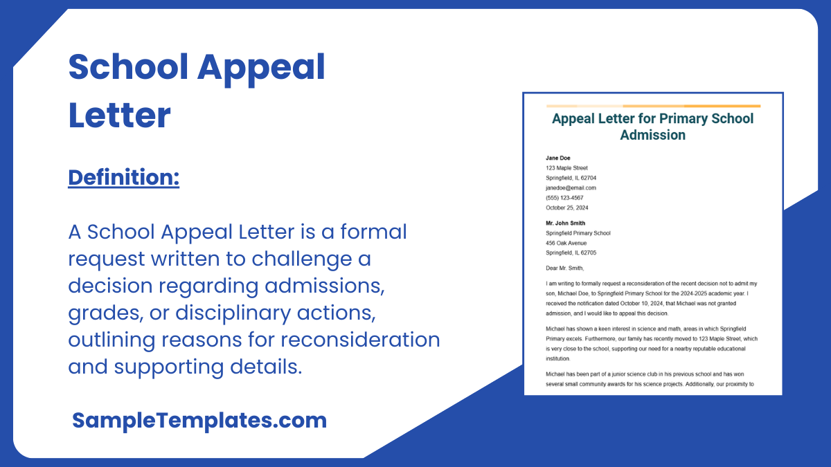 Valid Reasons for Appeal for School Appeals