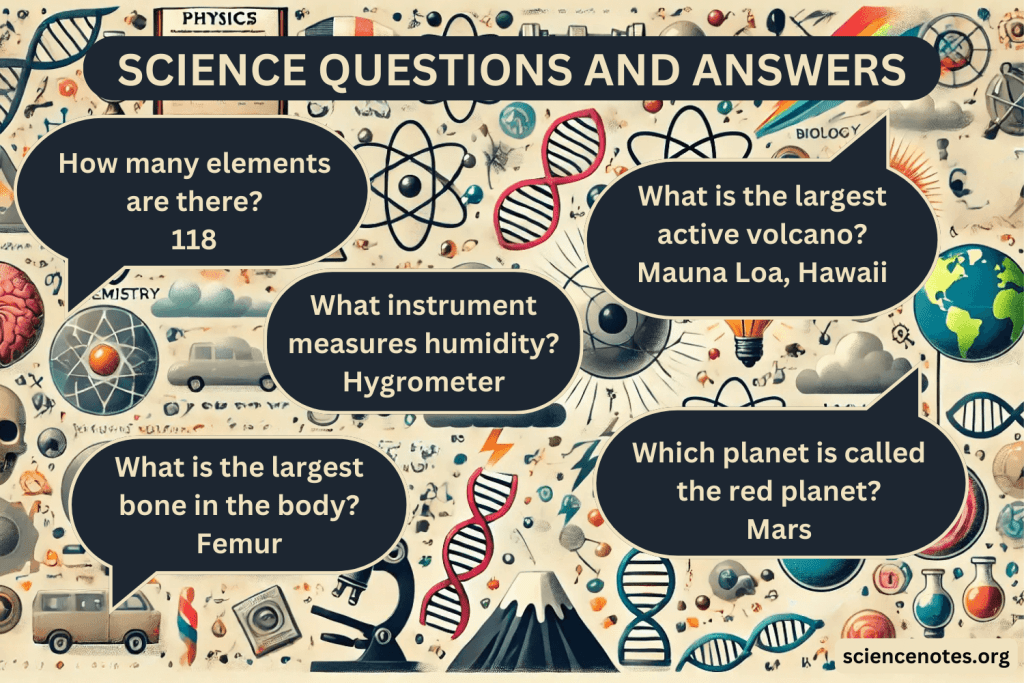 Quiz Questions About Science with Answers