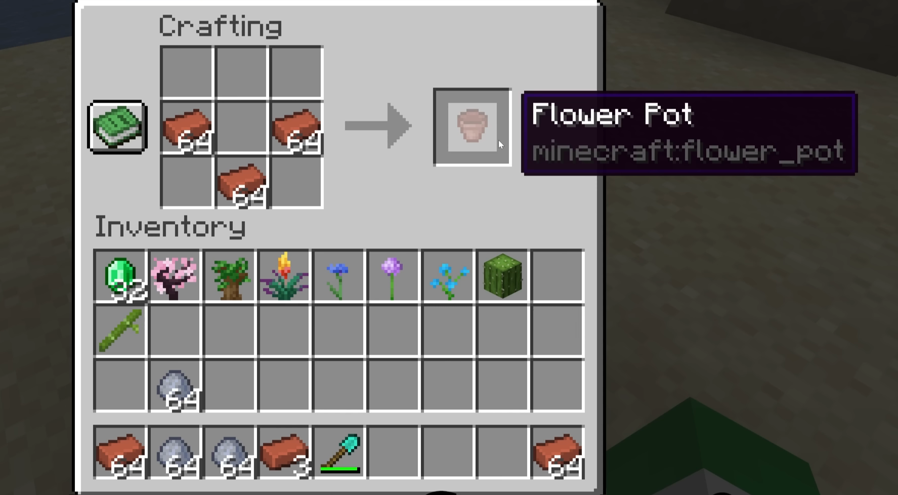 How to Craft a Flower Pot in Minecraft