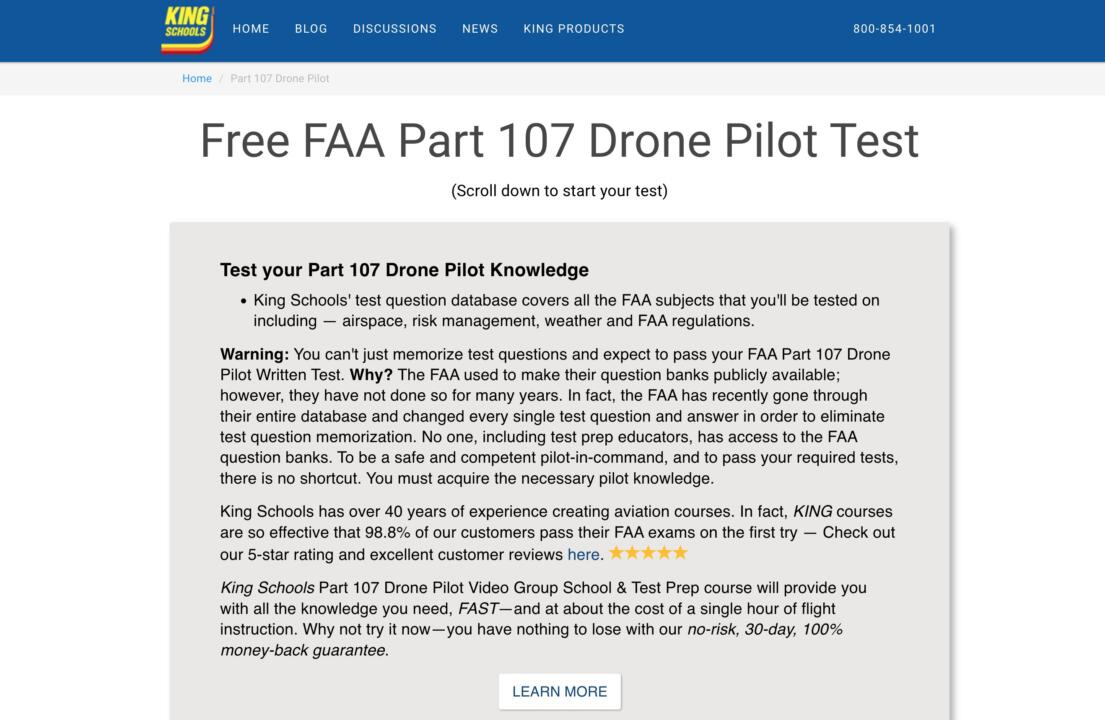 Faa Part 107 Drone License Practice Test