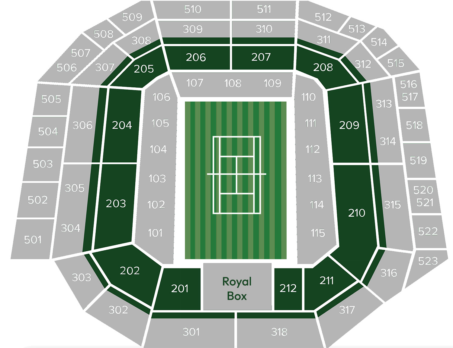 How Many Seats Wimbledon Centre Court