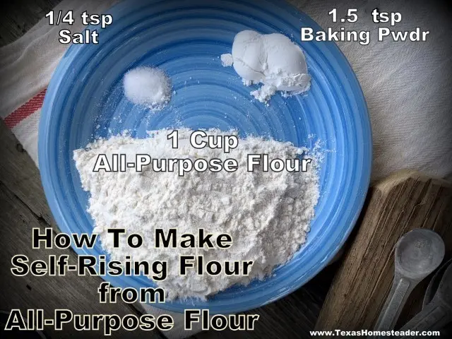 Make Self Rising Flour from All Purpose Flour