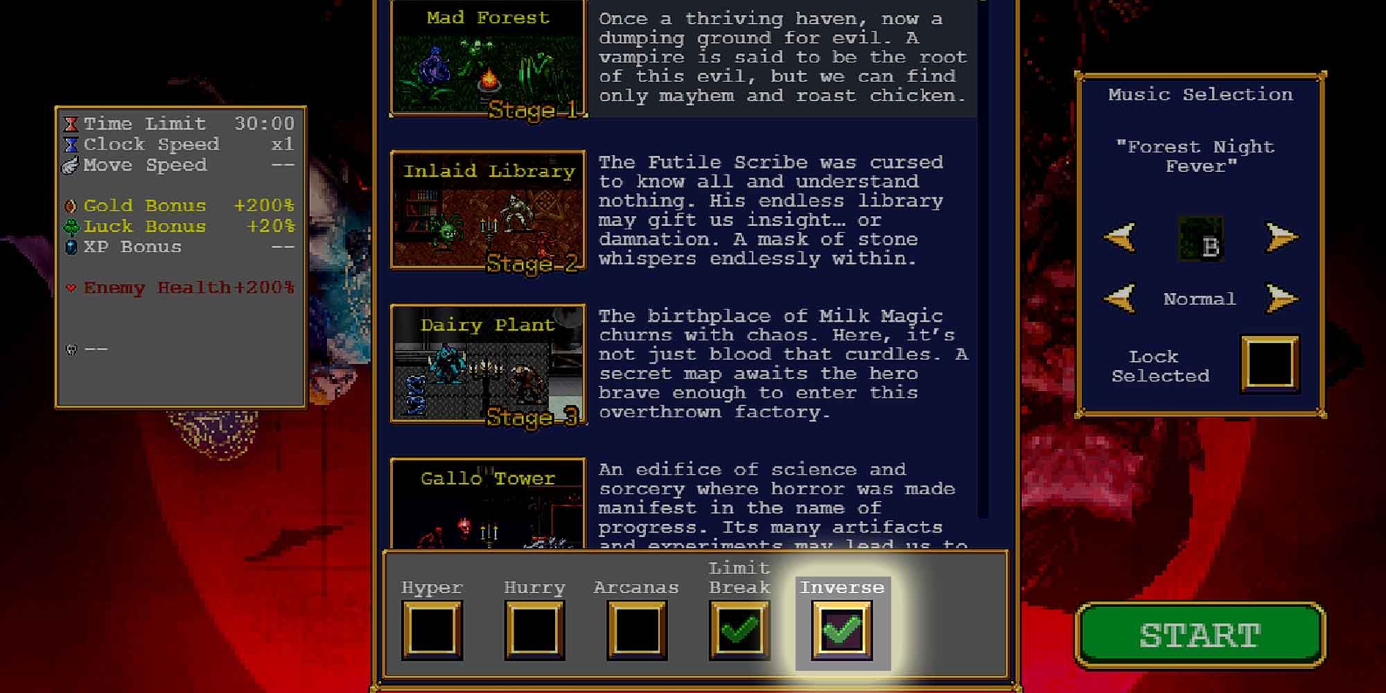 How to Unlock Inverse Mode Vampire Survivors