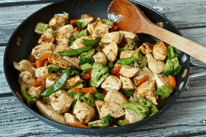 Chicken Stir Fry with Frozen Vegetables