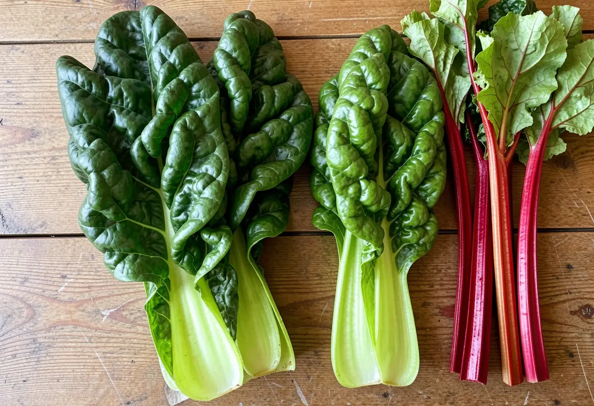 Difference Between Swiss Chard and Rhubarb