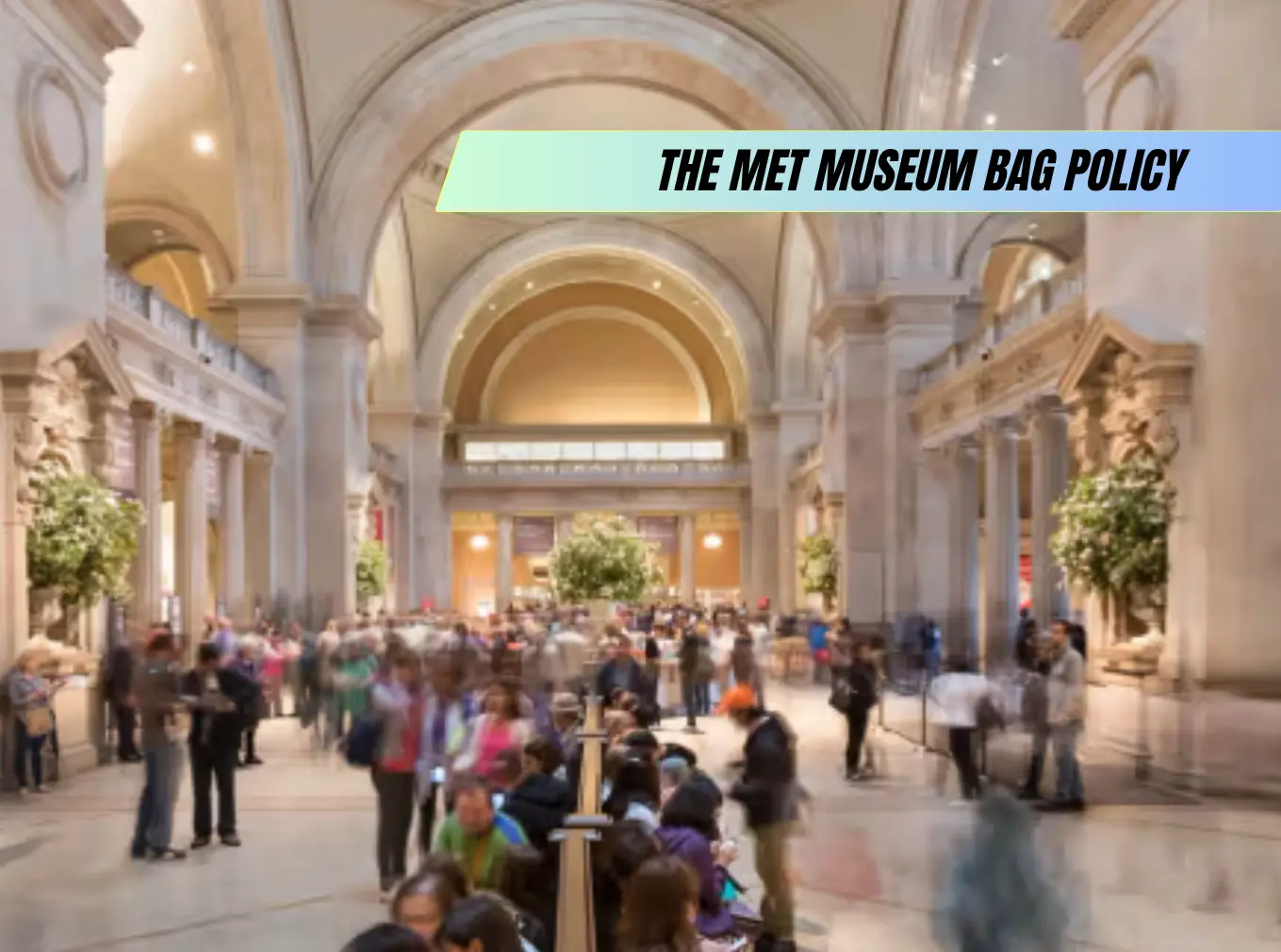 The Met Nyc Bag Policy