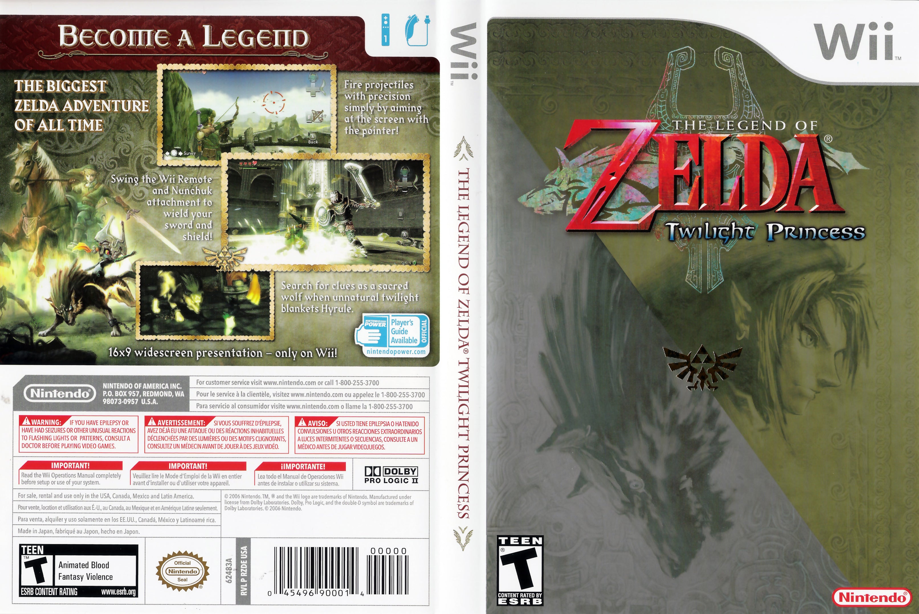 The Legend of Zelda: Twilight Princess Originally Released for Gamecube and Wii in 2006
