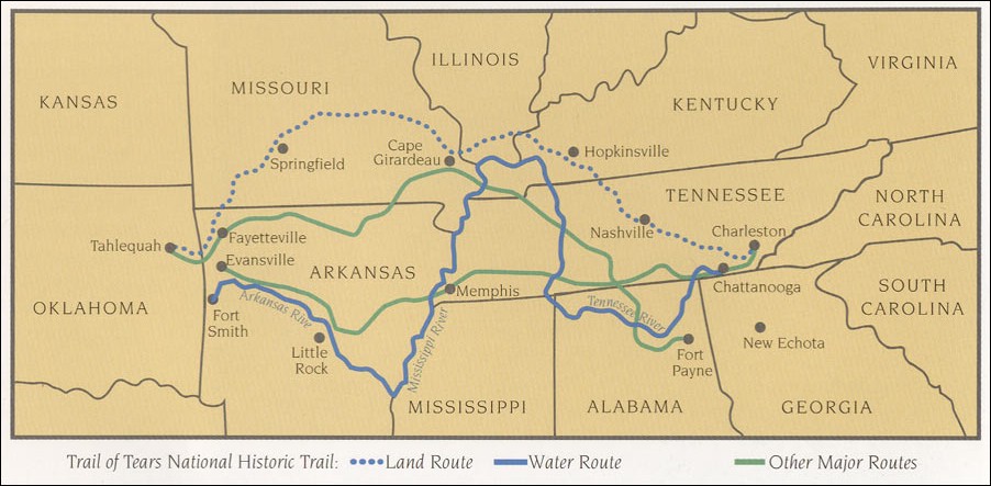 Where Did the Trail of Tears Occur