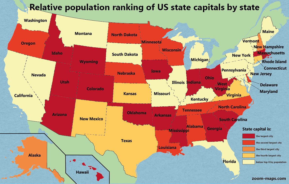 Us Capitals Population