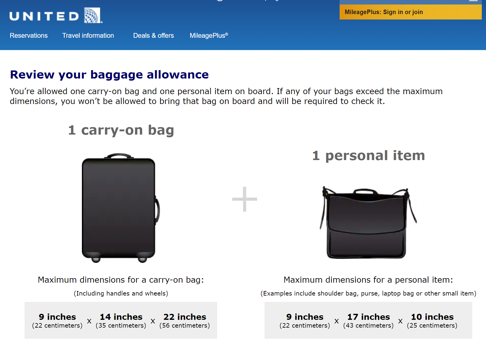 Untied Carry on Bag Policy