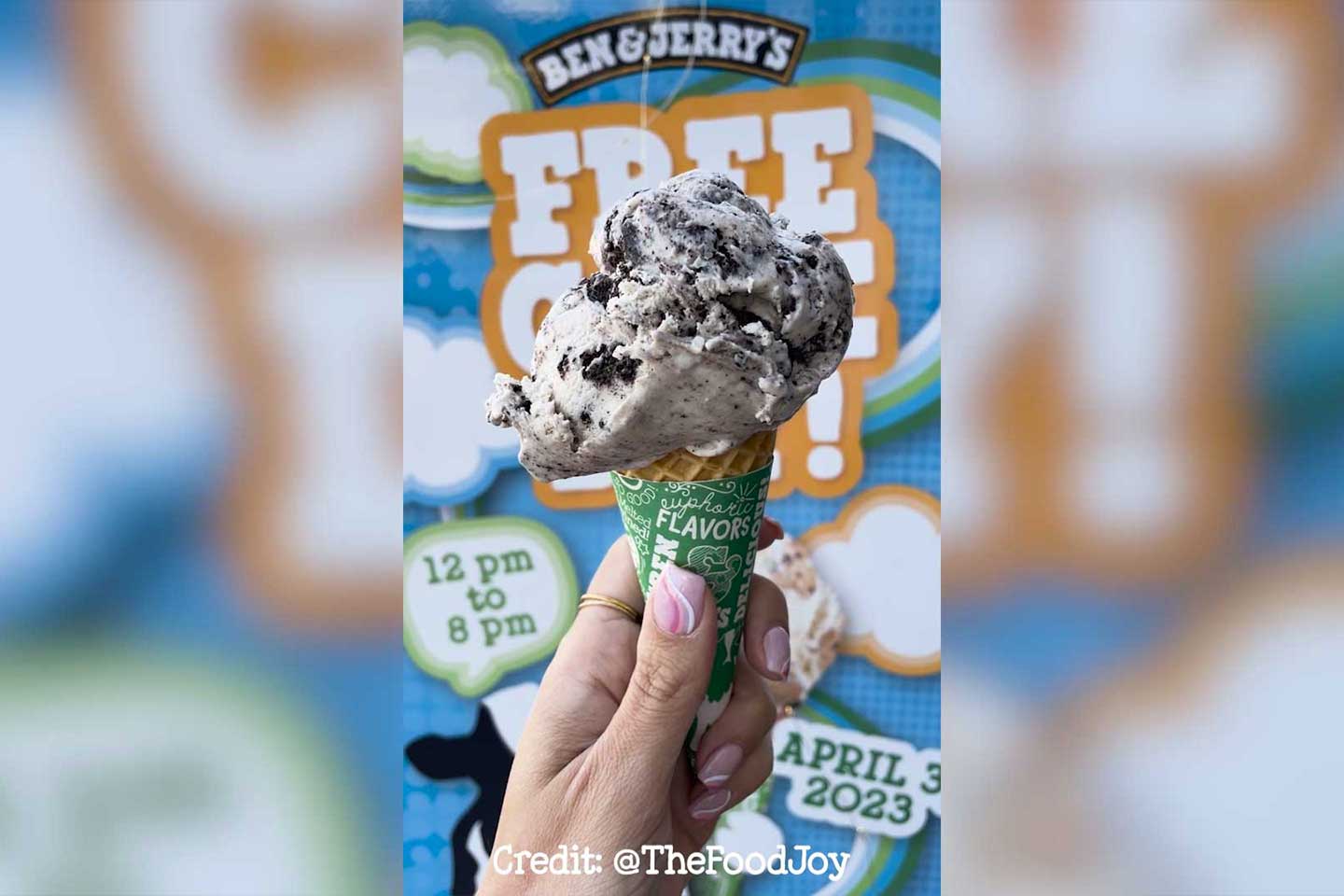 Ben & Jerry's Offers Annual Free Ice Cream Cones Globally