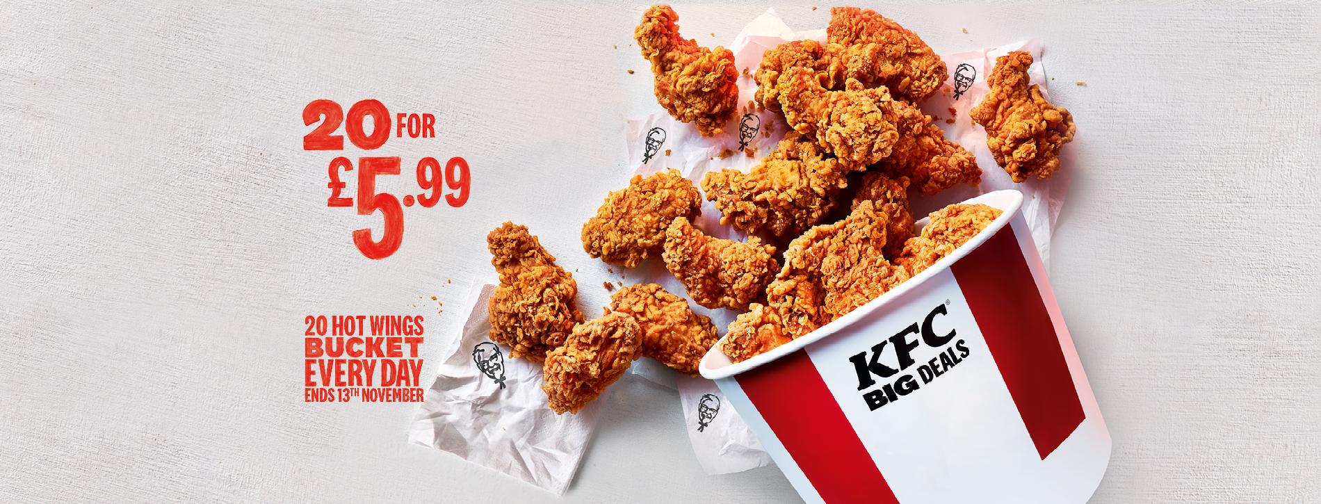 20 Hot Wings Kfc End Date