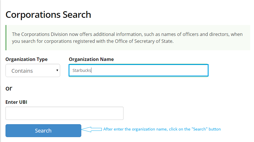 Washington Dc Secretary of State Entity Search