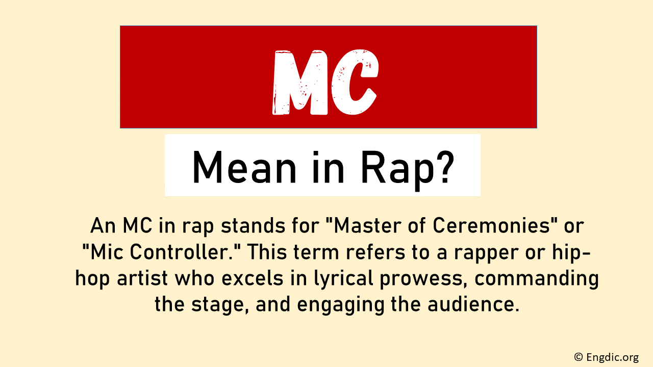 Mc Rap Definition