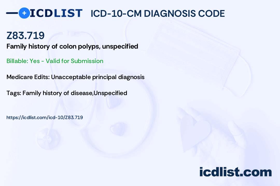 Icd 10 Code for Colon Polyps Unspecified