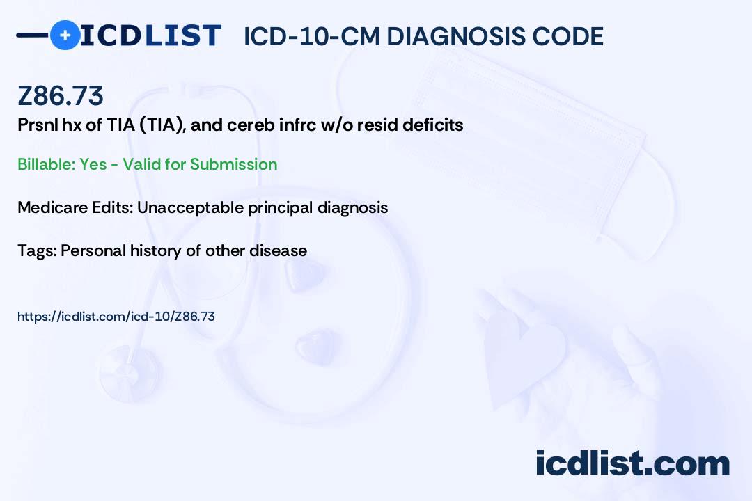 Tia Icd 10 Coding