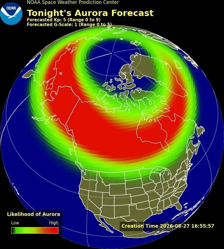 Will the Aurora Borealis Be Visible Tonight