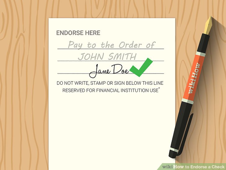 How Do You Endorse a Check to a Third Party
