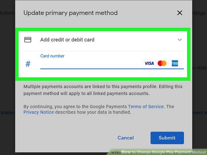 How to Change the Payment Method on Google Play