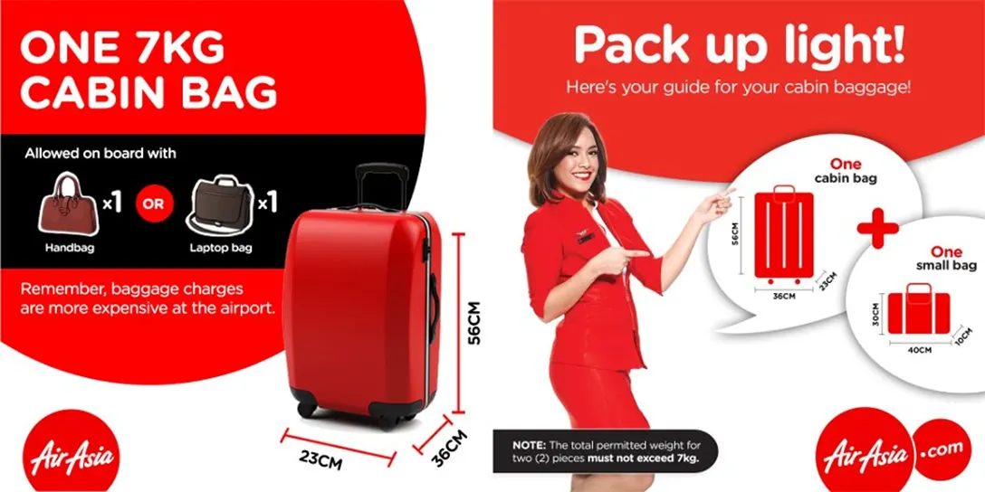 Air Asia Carry on Size