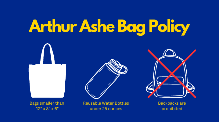 Us Senior Open Bag Policy