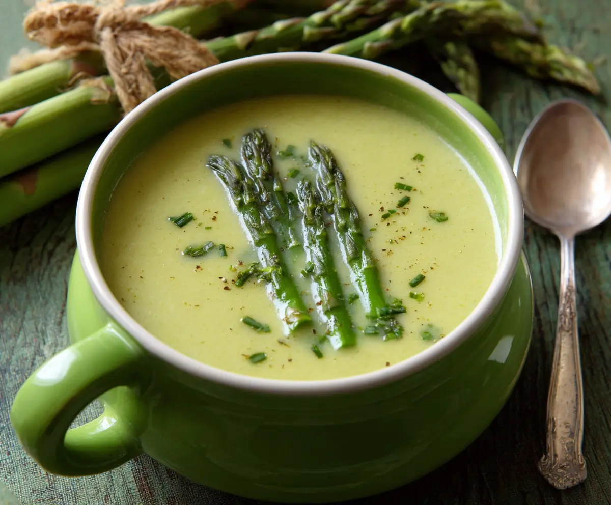Asparagus Soup with Leeks