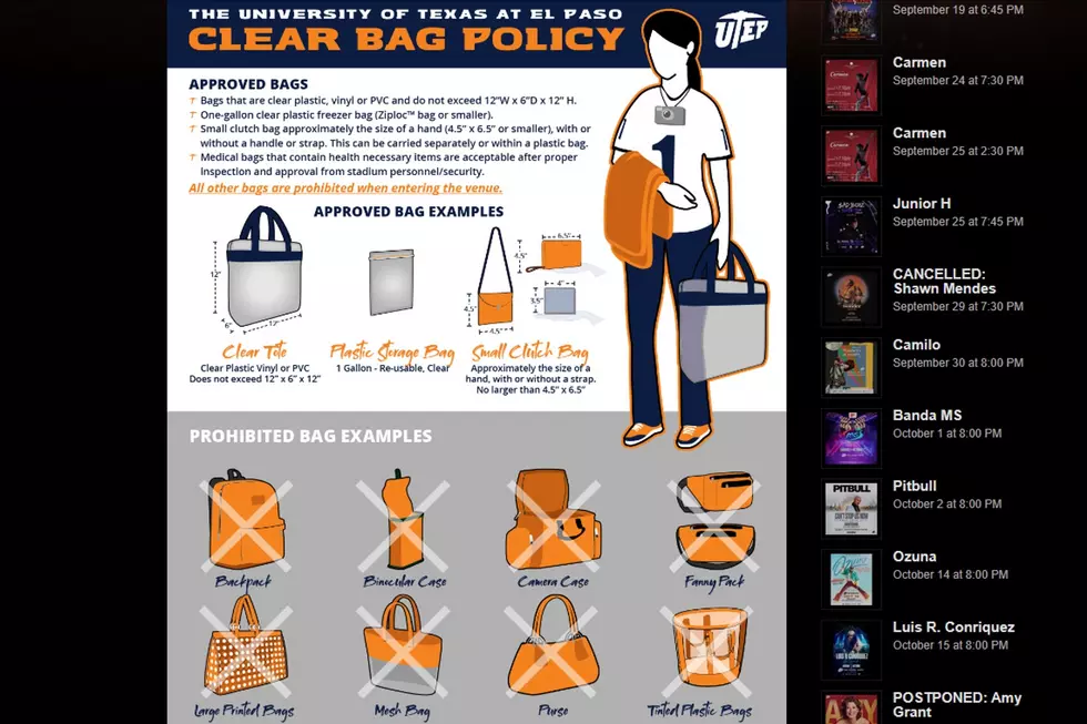 Utep Don Haskins Bag Policy