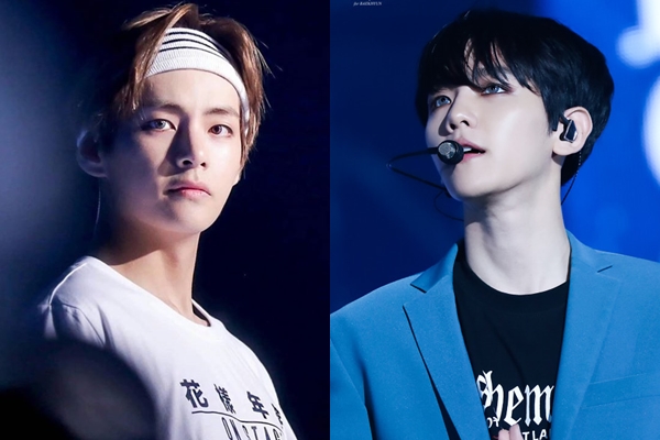 V Bts Dan Baekhyun Exo Mirip