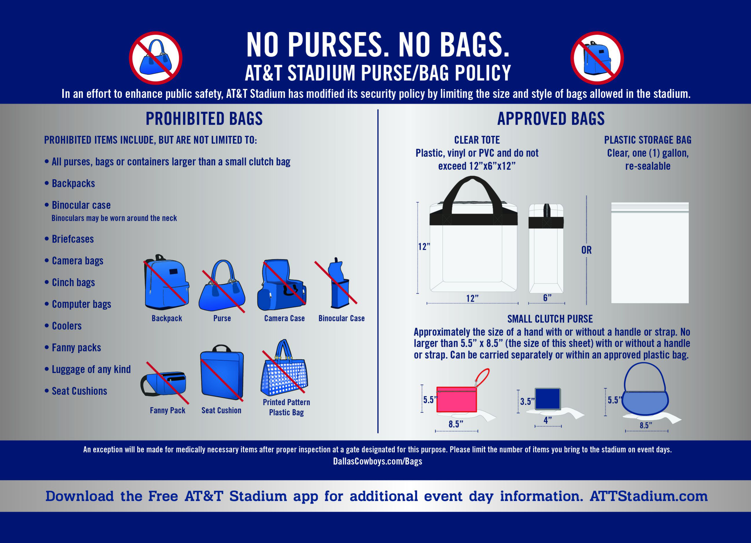 At&T Stadium Bag Policy
