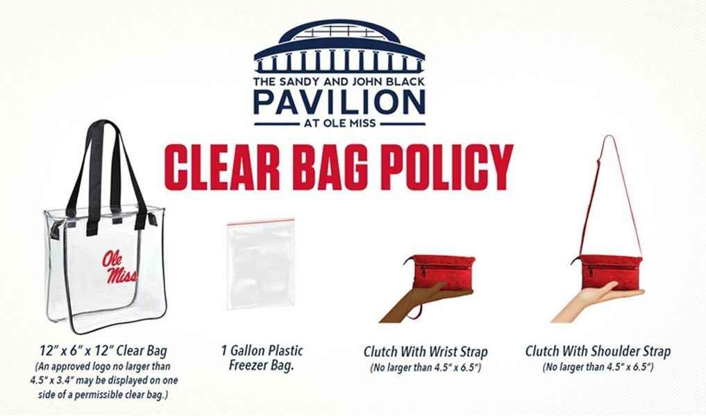 Ole Miss Gameday Bag Policy