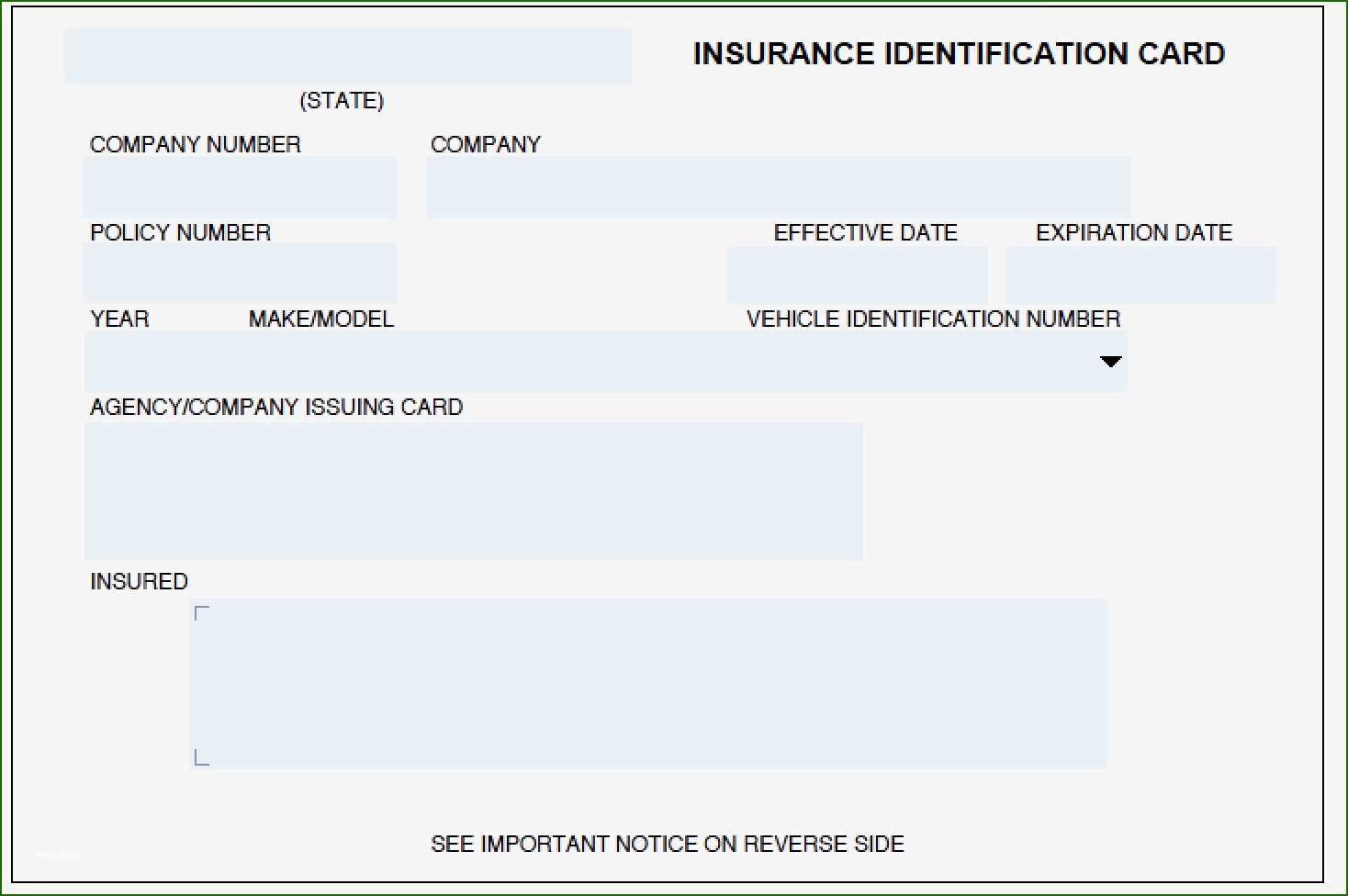 Fillable Pdf Blank Progressive Insurance Card