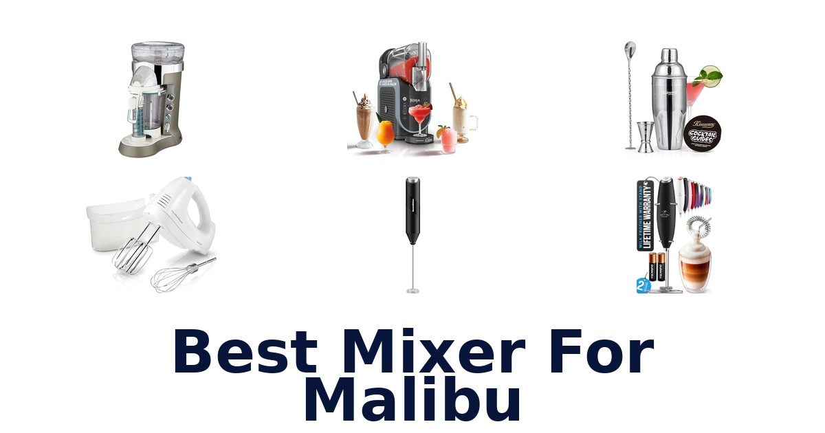 Best Mixers with Malibu