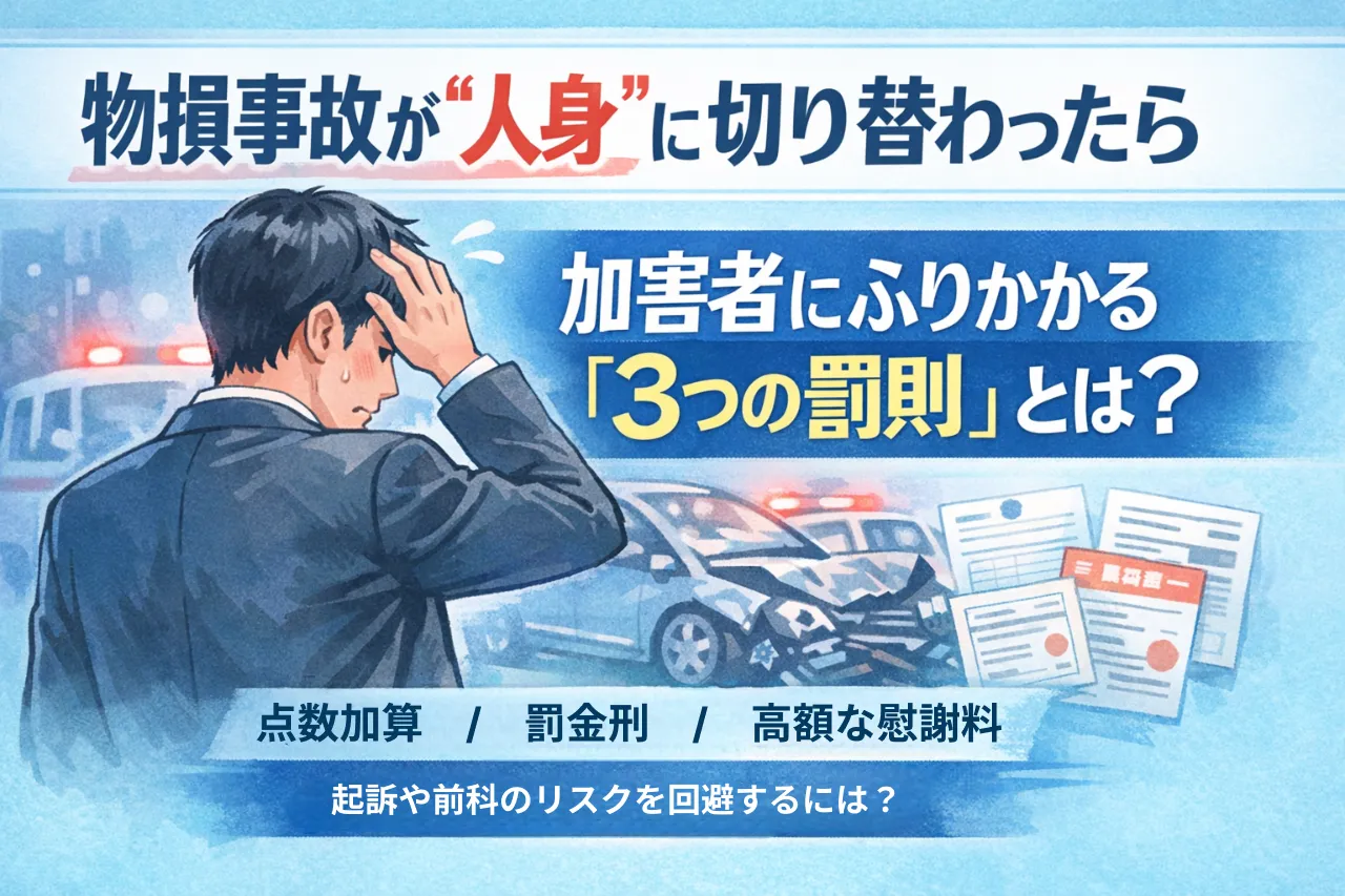 物損事故から人身への変更は何日以内？拒否される理由と診断書手続き