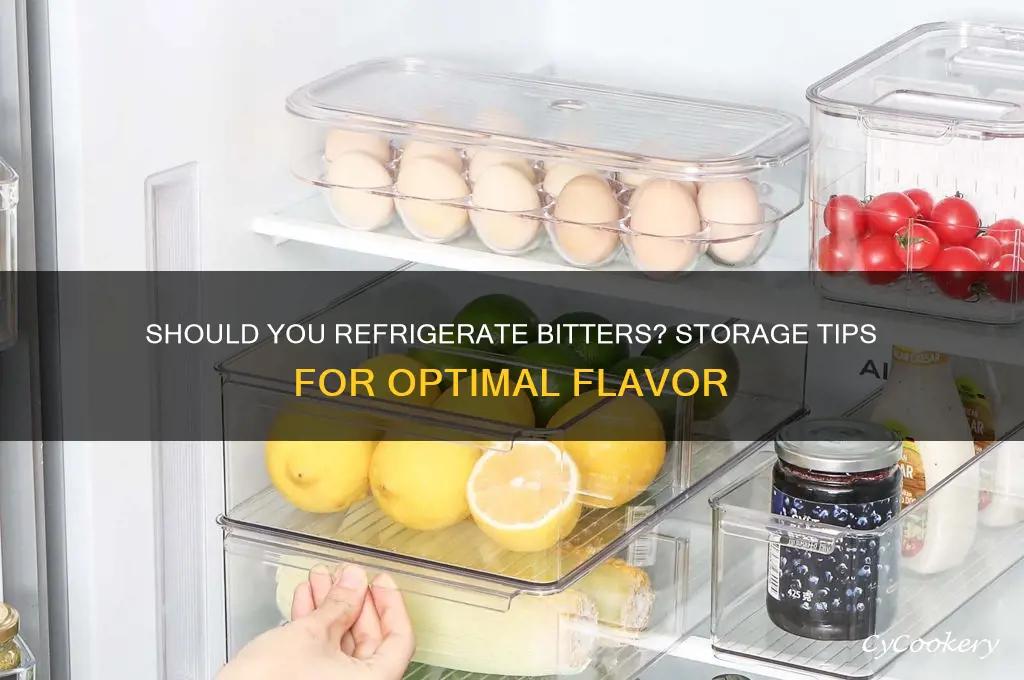 Does Bitters Need to Be Refrigerated