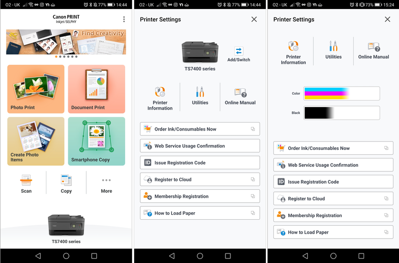 Canon Print Inkjet Selphy App for Android