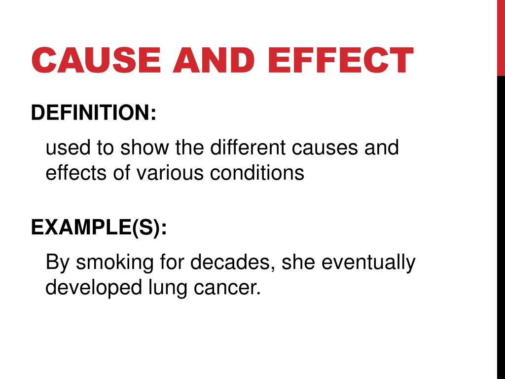 Cause and Effect in Literature Definition