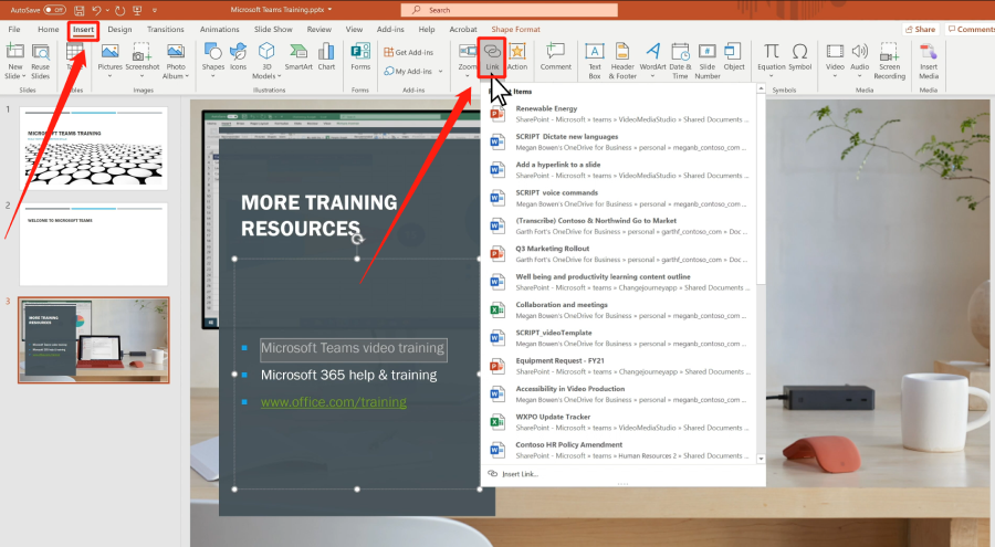 How to Insert Hyperlink in Powerpoint