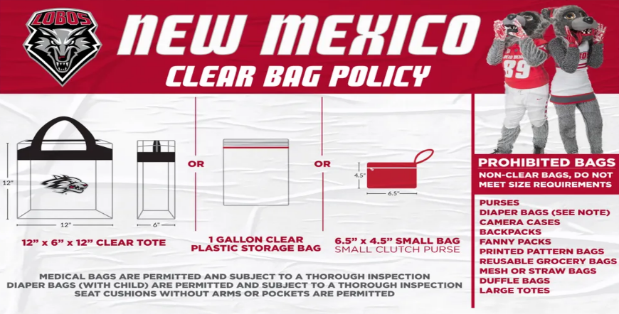 Unm the Pit Bag Policy