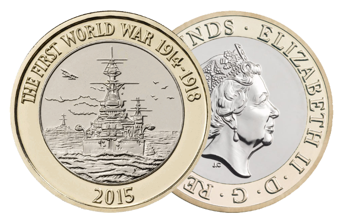 2 Coin 1St World War 2015