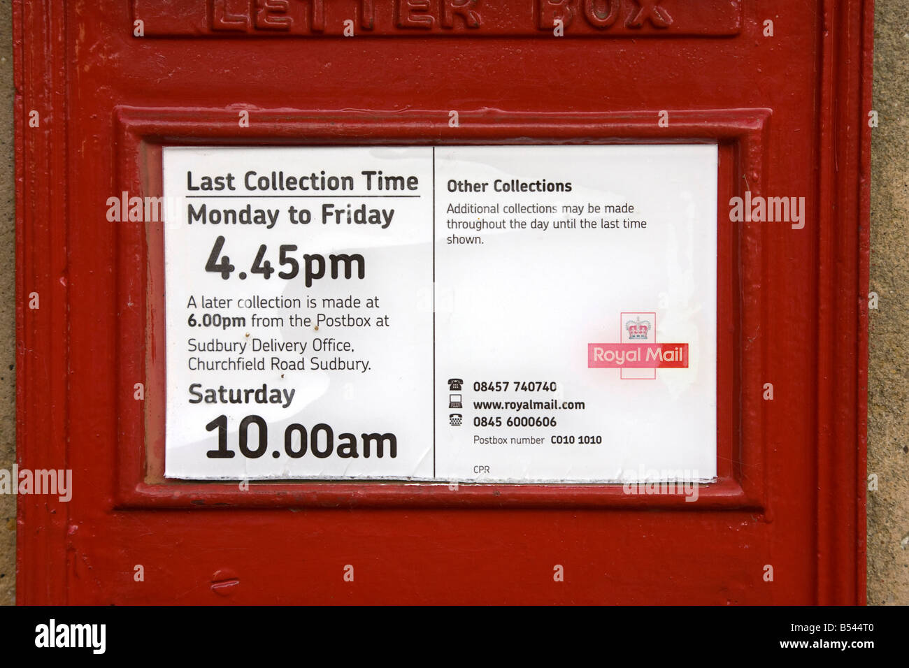 Chester Le Street Post Office Collection Times