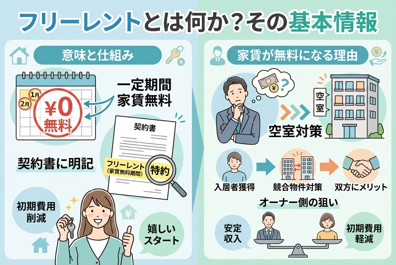 フリーレントとは？なぜ無料？仕組みと違約金の罠・交渉術を徹底解説
