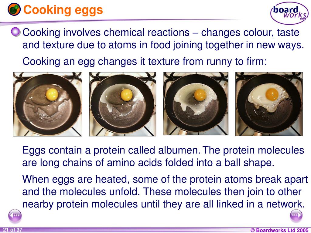 Cooking an Egg Chemical or Physical Change
