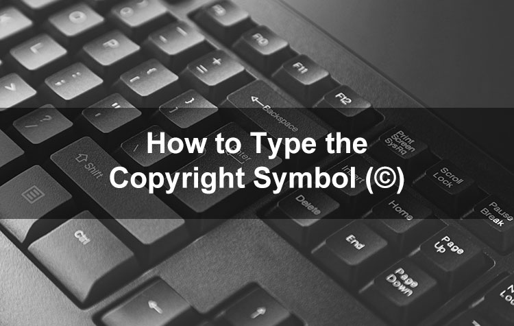 Copyright Sign in Keyboard