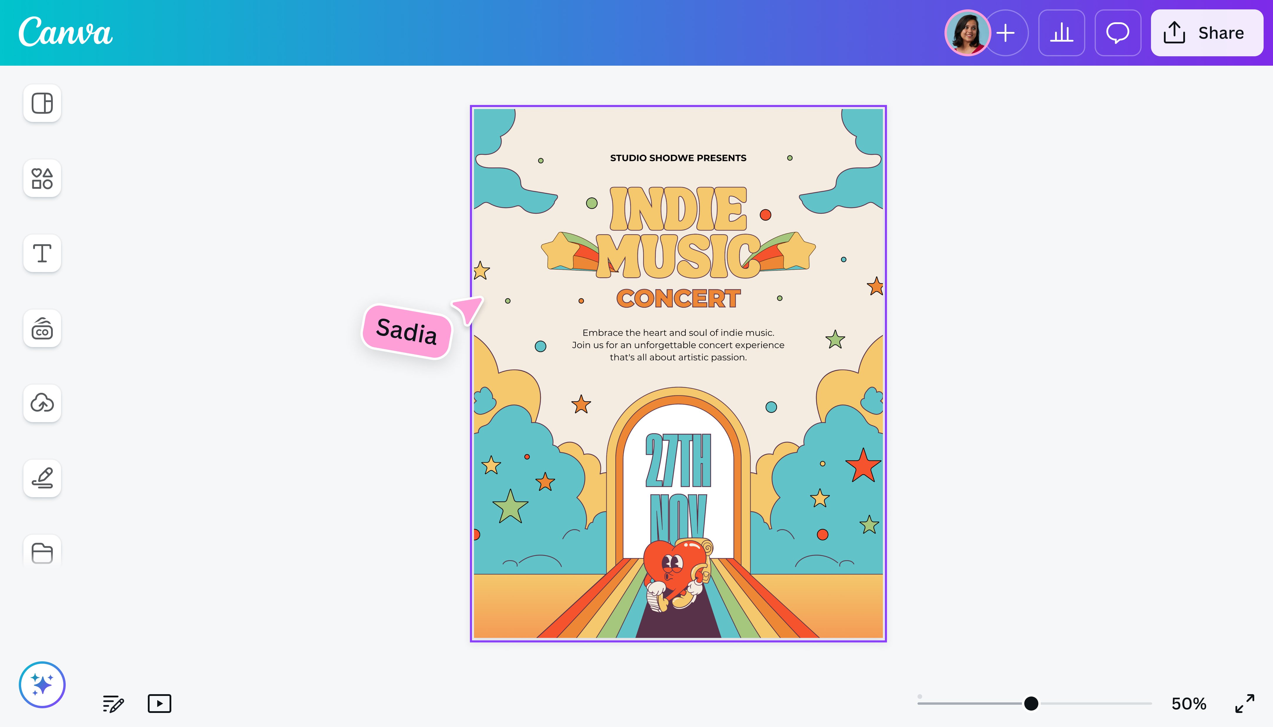 Canva Create a Poster