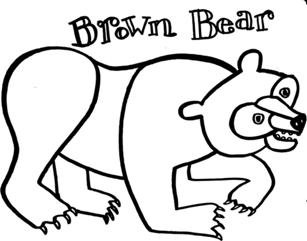 Coloring Pages for Brown Bear by Eric Carle