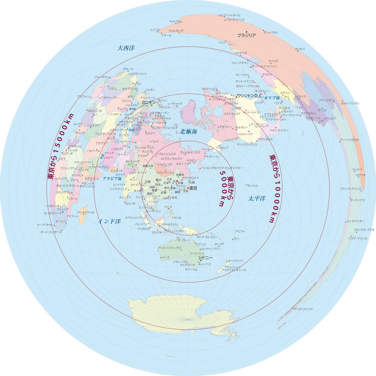 なぜ航空図や国連旗に？正距方位図法の仕組みと驚きの真実