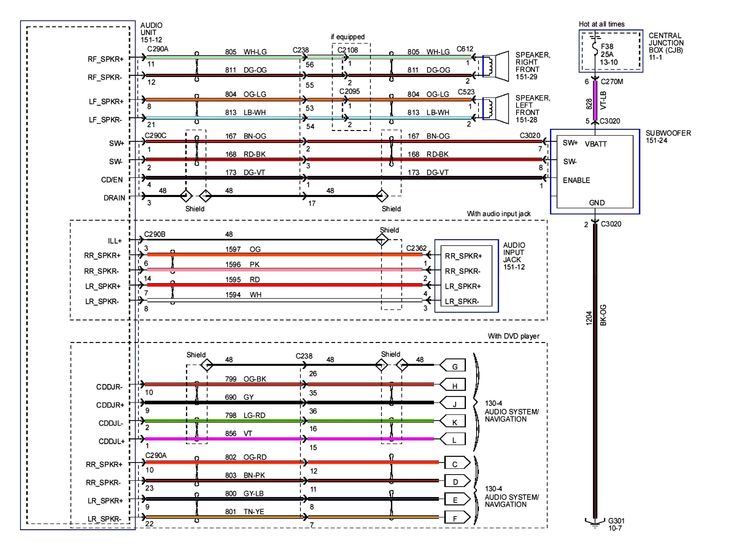 Radio Wiring Diagram for 1998 Dodge Ram 1500